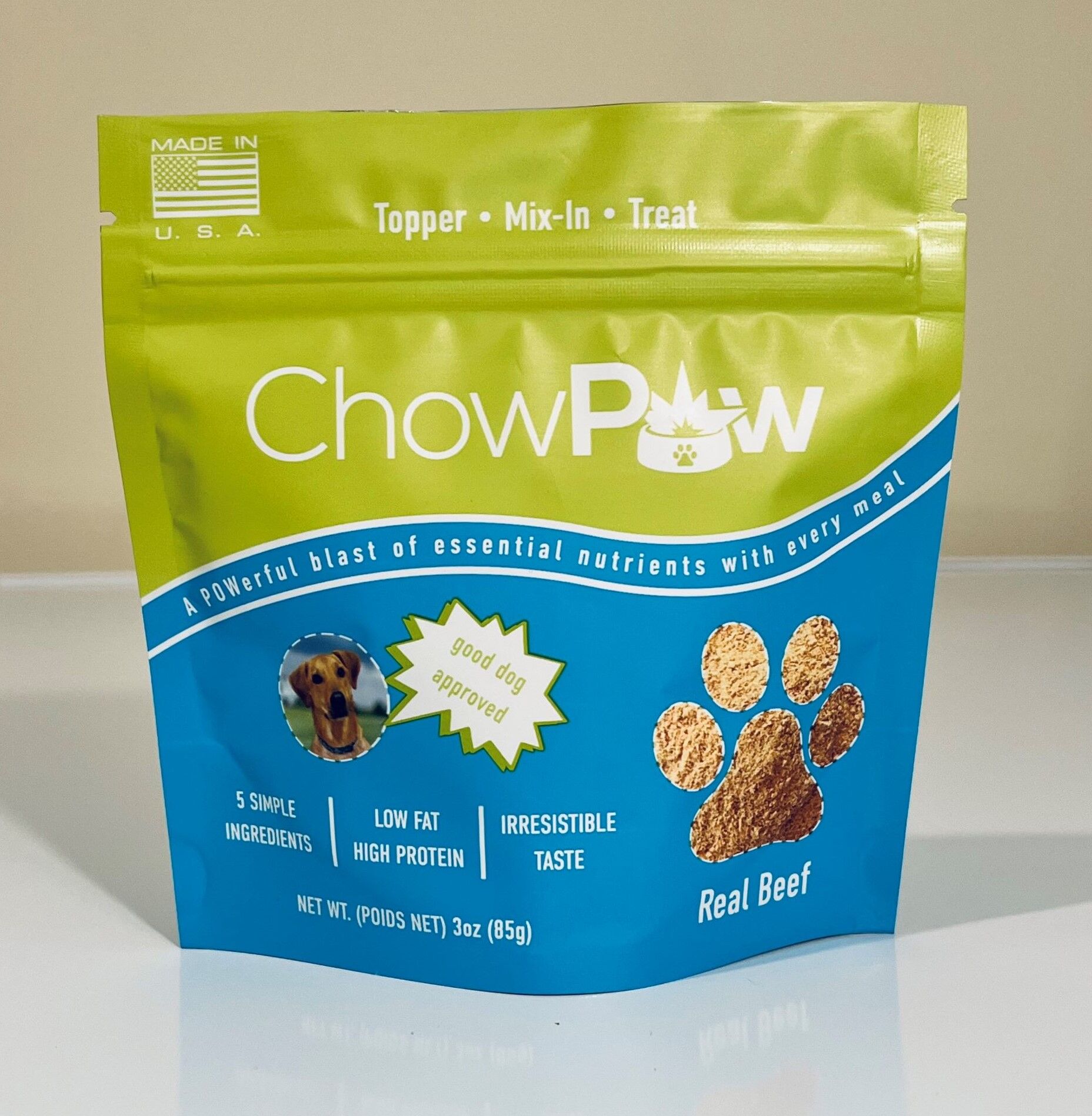 chowpow dehydrated beef heart meat powder for dogs